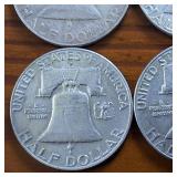 Lot of 9: TRIFECTA! Nice Franklin Half Dollars  3 Sequential Sets from 1961 to 1963 :: WOW!