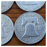 Lot of 9: TRIFECTA! Nice Franklin Half Dollars  3 Sequential Sets from 1961 to 1963 :: WOW!