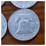 Lot of 9: TRIFECTA! Nice Franklin Half Dollars  3 Sequential Sets from 1961 to 1963 :: WOW!