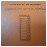 Dansco Ben Franklin Half Dollar COMPLETE Collection in Album :: 1948-1963 Verified :: 90% silver