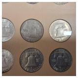 Dansco Ben Franklin Half Dollar COMPLETE Collection in Album :: 1948-1963 Verified :: 90% silver