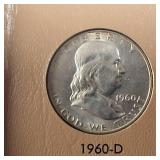 Dansco Ben Franklin Half Dollar COMPLETE Collection in Album :: 1948-1963 Verified :: 90% silver