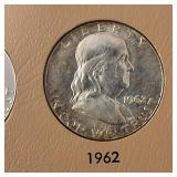 Dansco Ben Franklin Half Dollar COMPLETE Collection in Album :: 1948-1963 Verified :: 90% silver