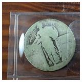 Lot of 6: Very Old 90% Standing Libertty Quarters (various years) $1.5 face value