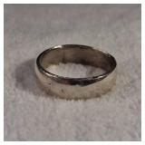 925 Size 12 - 7mm wide - Silver Band Ring - Some signs of wear -  6.82g