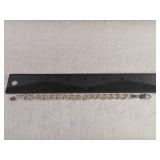 Italy - Sterling - 7 inch - Unique Beaded Chain - Large Link Bracelet - 8.99g