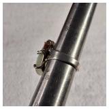 Wide Band Ring - Adjustable - Moss Agate or Similar - Large 15 x 23mm Stone - 6.9g