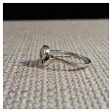 Perfect Halves - Natural [Solid] Stone - Sterling Silver Ring - Size 5 - 1.5g - Yin Yang