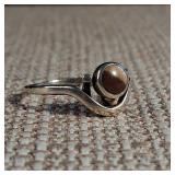 Perfect Halves - Natural [Solid] Stone - Sterling Silver Ring - Size 5 - 1.5g - Yin Yang