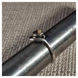 Perfect Halves - Natural [Solid] Stone - Sterling Silver Ring - Size 5 - 1.5g - Yin Yang