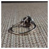 Perfect Halves - Natural [Solid] Stone - Sterling Silver Ring - Size 5 - 1.5g - Yin Yang