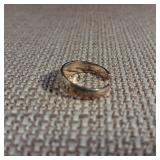 Adjustable Toe Ring w/Flowers - Size 3.25 - 1.6g