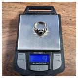 Vintage - WM Co. - Silver Wings ring with Paua Shell Cabochon - Size 6 - 5.2g - 925  Sterling