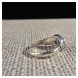 Aquamarine - Sterling Silver Ring - Size 7 - MARCH Birthstone - .925 - Turkish Made  3.9g