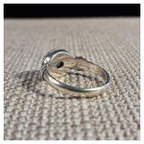 Aquamarine - Sterling Silver Ring - Size 7 - MARCH Birthstone - .925 - Turkish Made  3.9g