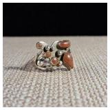 Abstract - Sunstone - Sterling Silver Ring - Size 8 - 5.6g  Nice!