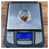 Tiger Eye! - Sterling Silver Ring - Size 9.5 - 2.5g