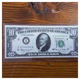 Crisp $10 FRN Collectible in Fine Condition :: Tax Exempt