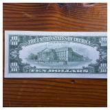 Crisp $10 FRN Collectible in Fine Condition :: Tax Exempt