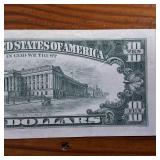 Crisp $10 FRN Collectible in Fine Condition :: Tax Exempt