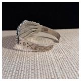 Sterling Silver - Turquoise Focal Stone - Cuff Bracelet - .925 - 35.1g