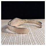 Sterling Silver Cuff Bracelet - Taxco Mexico - .925 and Onyx  17.3g