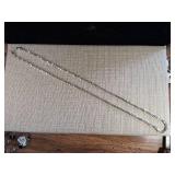 Stunning - Margarita Style - Italy - Super Long 30 Inch Chain Necklace! .925 - Sterling Silver  41.6g