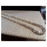 Stunning - Margarita Style - Italy - Super Long 30 Inch Chain Necklace! .925 - Sterling Silver  41.6g