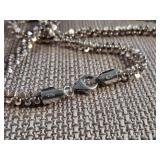 Stunning - Margarita Style - Italy - Super Long 30 Inch Chain Necklace! .925 - Sterling Silver  41.6g