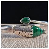 LARGE - Silver Bracelet or Arm Cuff - .925 - Sterling Silver - Mexico - 46.5g