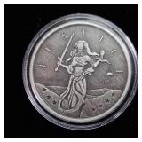 Scottsdale Mint :: 2022 .999 Fine Silver Bullion :: 1 Troy oz .999 Silver Gibraltar Lady Justice