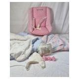 Vintage Baby Blanket and Accessories