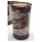 Vintage Schlitz Beer Coin Bank Cans – 1950s  "The Beer That Made Milwaukee Famous"