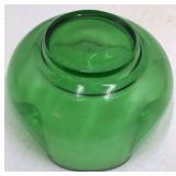 Vintage Green Depression Glass Bowl