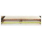 Vintage Wooden Single Tree with Iron Hardware