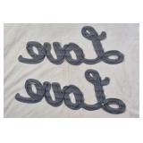 Vintage Metal Wall Signs – HOME and Love