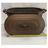Vintage Copper Tub with Lid