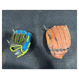 Two Baseball Gloves
