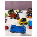 Assorted Plastic Toy Vehicle Lot