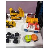 Assorted Plastic Toy Vehicle Lot