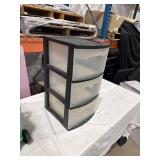 3-Drawer Plastic Storage Unit