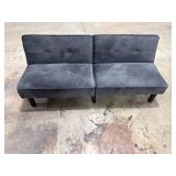 Gray Convertible Futon Sofa