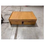 Wooden Coffee Table with Drawers