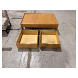 Wooden Coffee Table with Drawers