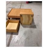 Wooden Coffee Table with Drawers
