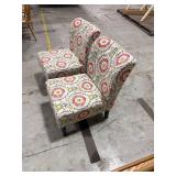 Pair Upholstered Slipper Chairs