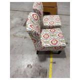 Pair Upholstered Slipper Chairs