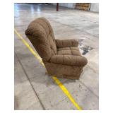 Brown Upholstered Recliner Chair
