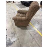Brown Upholstered Recliner Chair
