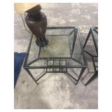 3-Piece Metal & Glass Table Set